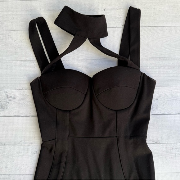 Fashion Nova Black Bodycon Cocktail Dress XS - Picture 4 of 9